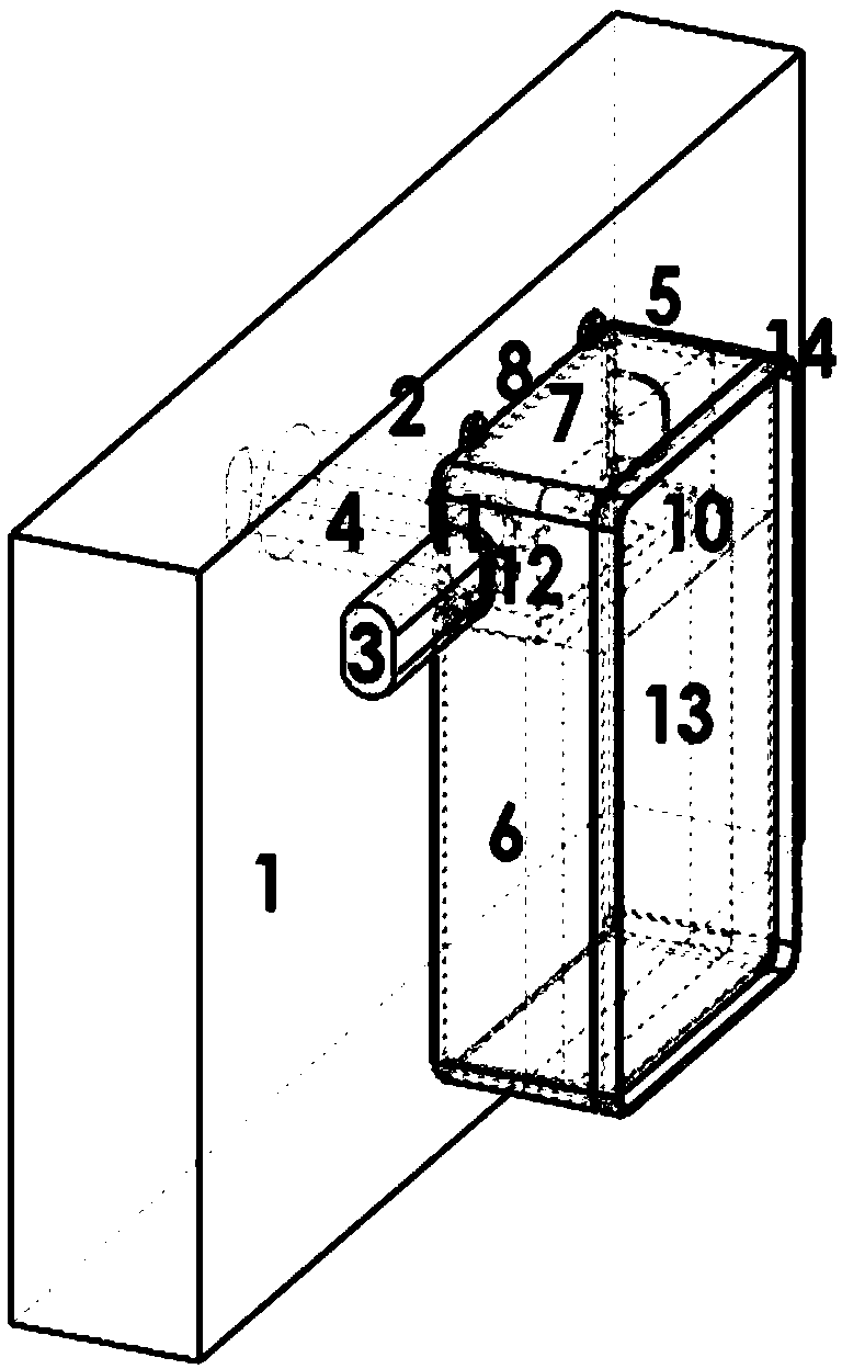 Two-way mounting method of wall-mounted purification fresh air ventilator sharing air conditioner mounting hole to ventilate