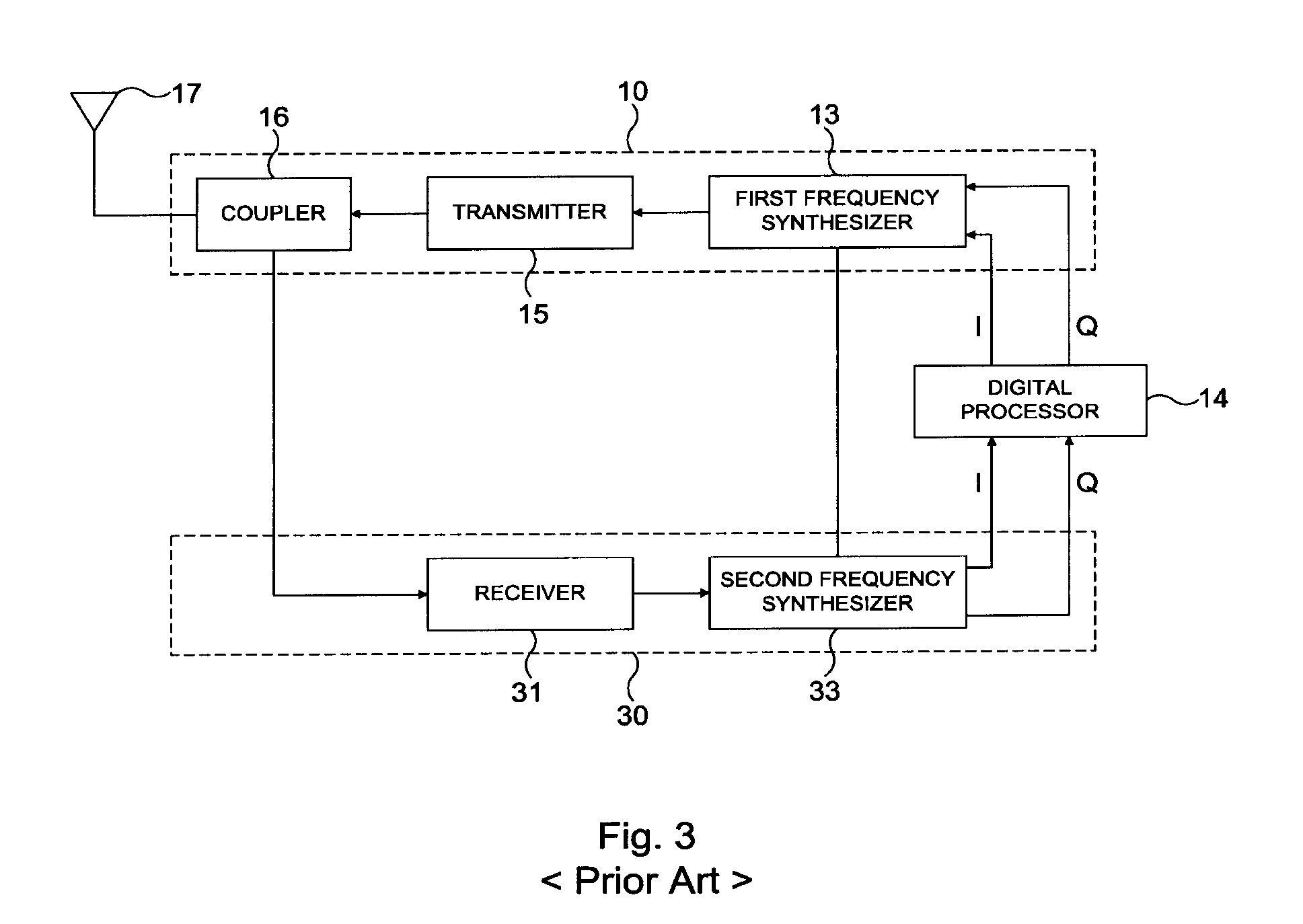 RFID system including threshold adjuster