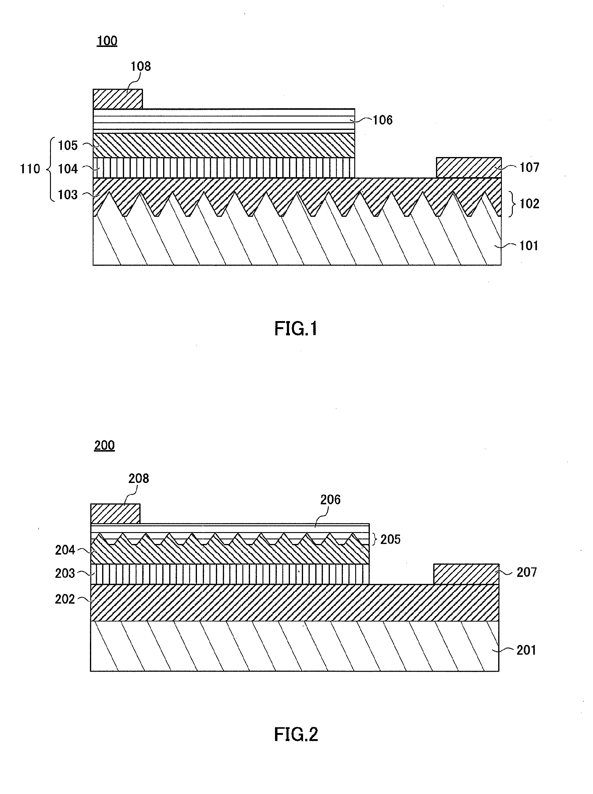 Optical substrate, semiconductor light-emitting element and method of manufacturing semiconductor  light-emitting element