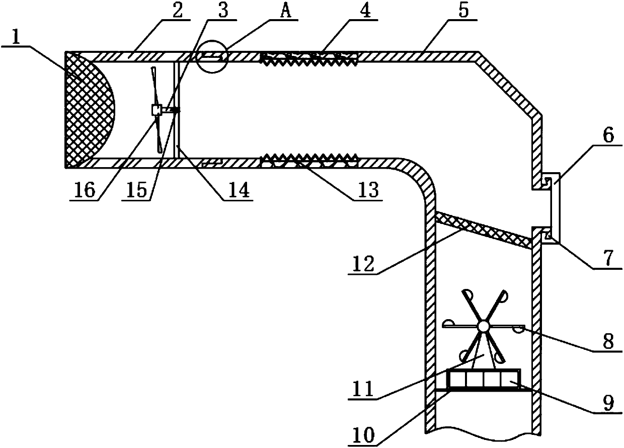 Building automatic drainage device