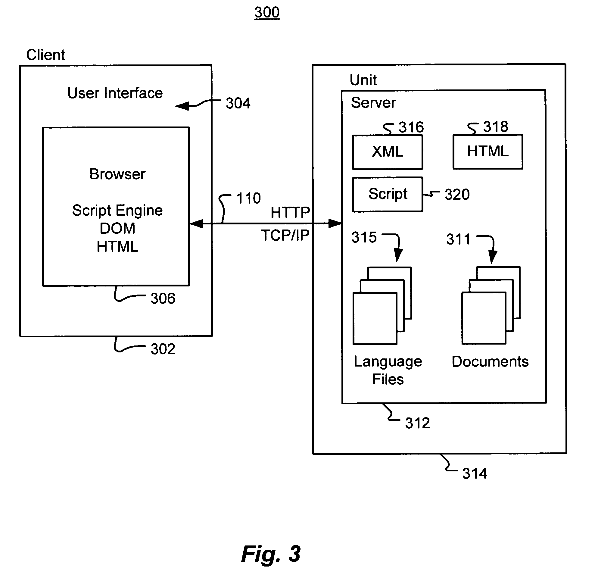 System and method to permit language independence for web interfaces