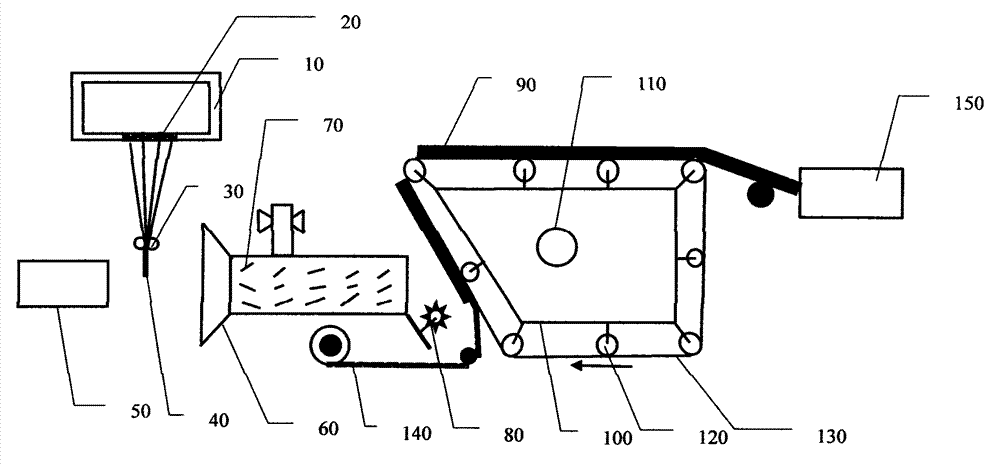 Preparation method and apparatus for glass fiber filtering material