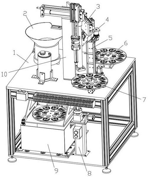 Automatic ring sleeving and assembling equipment for vehicle calipers