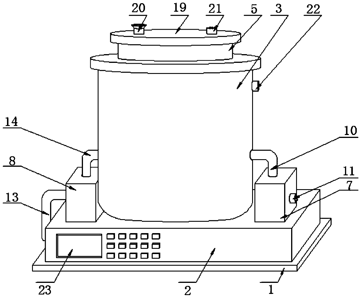 Waste heat utilization device and method for raw water heating system