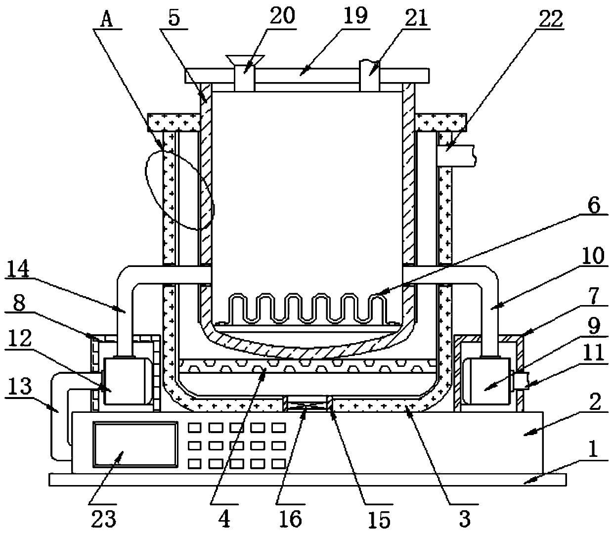 Waste heat utilization device and method for raw water heating system