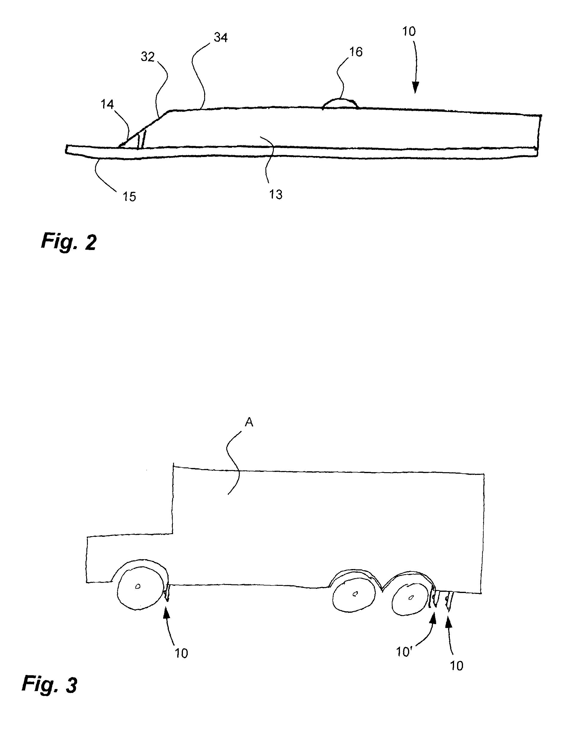 Weighing apparatus and method for weighing vehicles