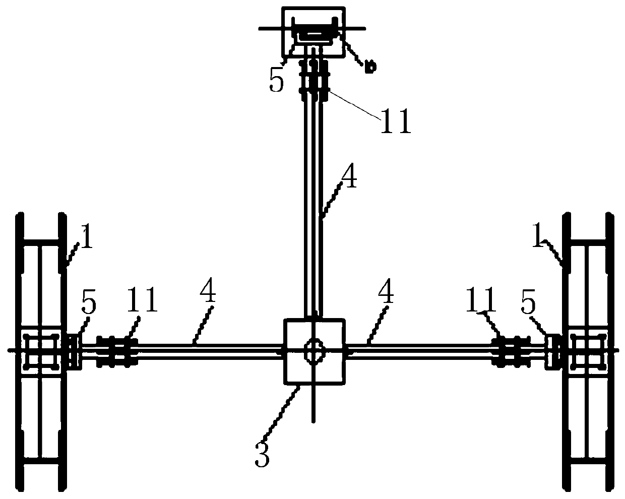 Ultra-low cycle fatigue test device and plastic deformation collection method for round steel pipe