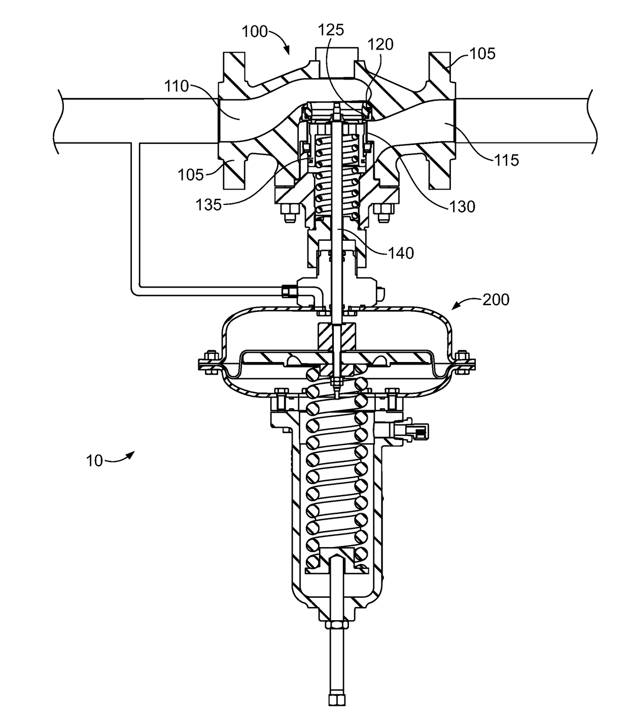 High capacity linear valve cage