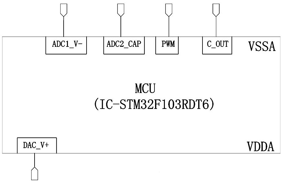 Liquid level detection circuit module based on MCU