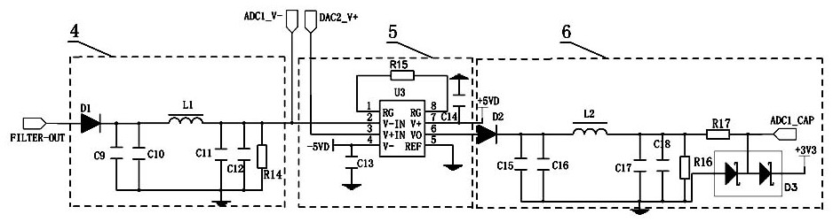 Liquid level detection circuit module based on MCU