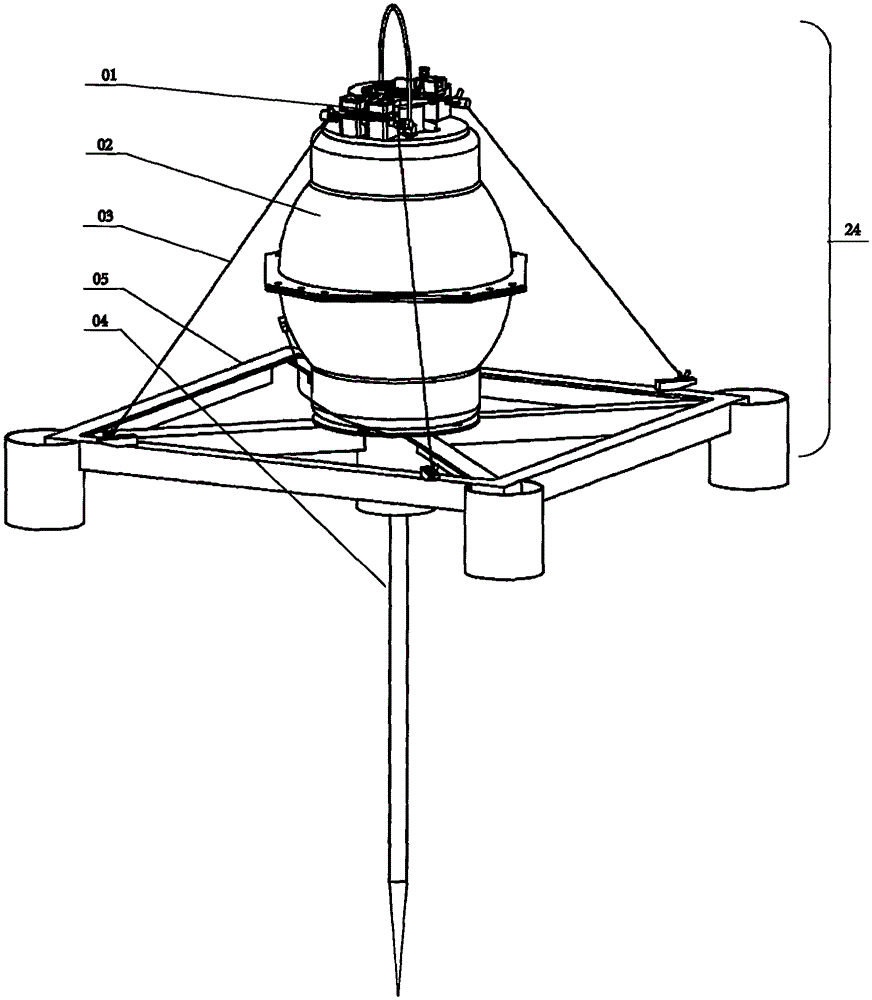 Self-floating undersea temperature detecting system