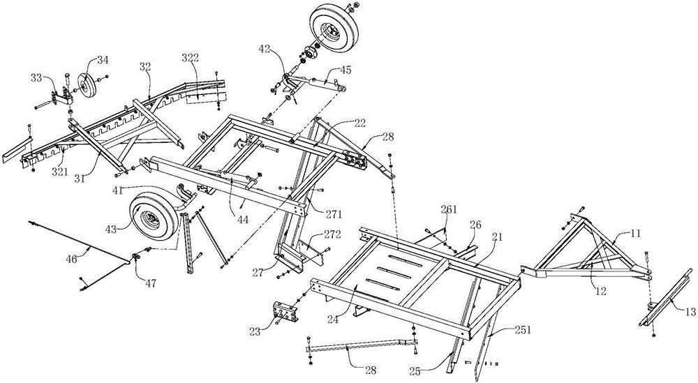 Road leveling machine