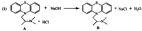 A kind of preparation method that uses oxygen as oxidant to prepare dioxpromazine hydrochloride