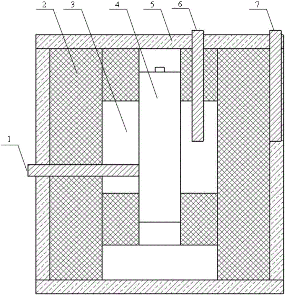 Mono-cell heating power testing device and method