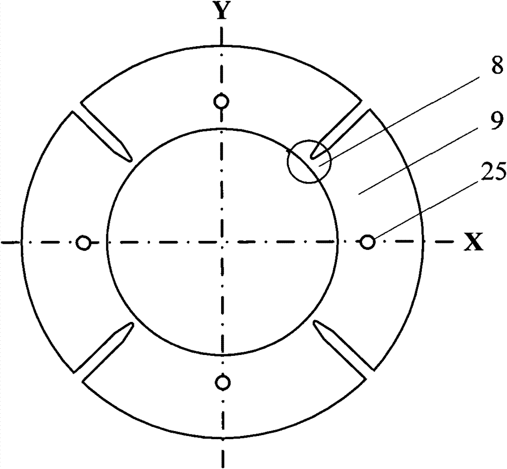 Rotor hybrid magnetic bearing in flat horizontal coil