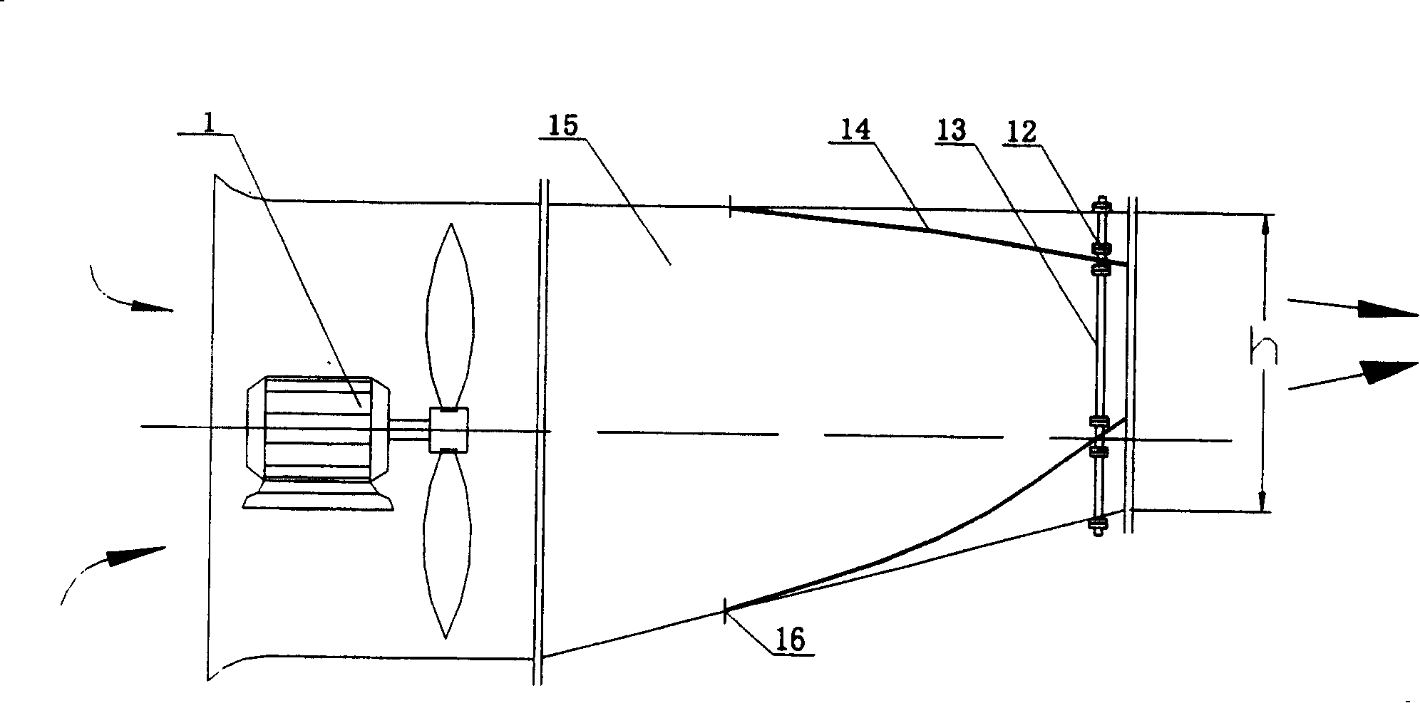 Controllable guided air supply system for drying houses