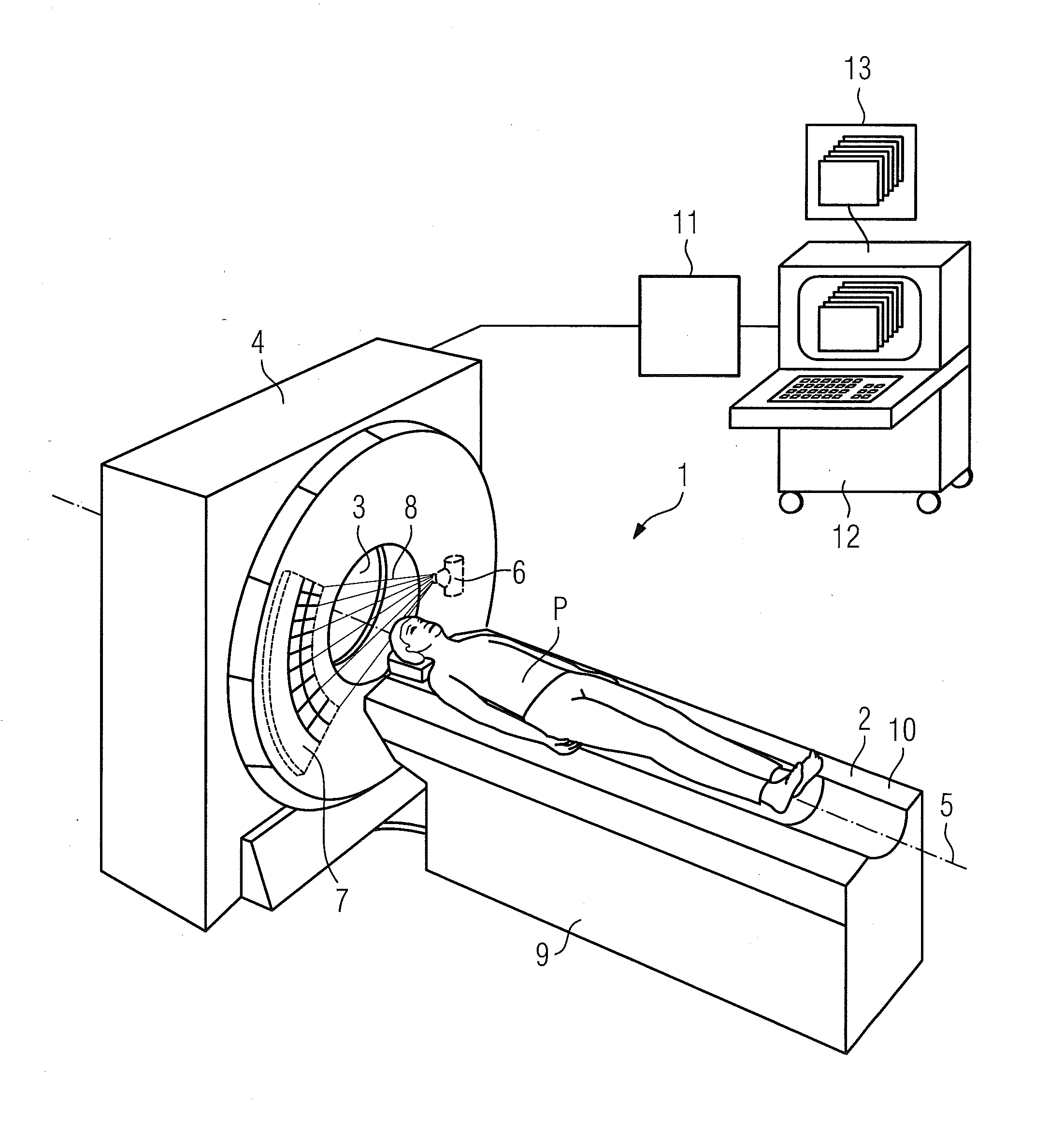Method and device for providing a segmented volume data record for a virtual colonoscopy, and computer program product