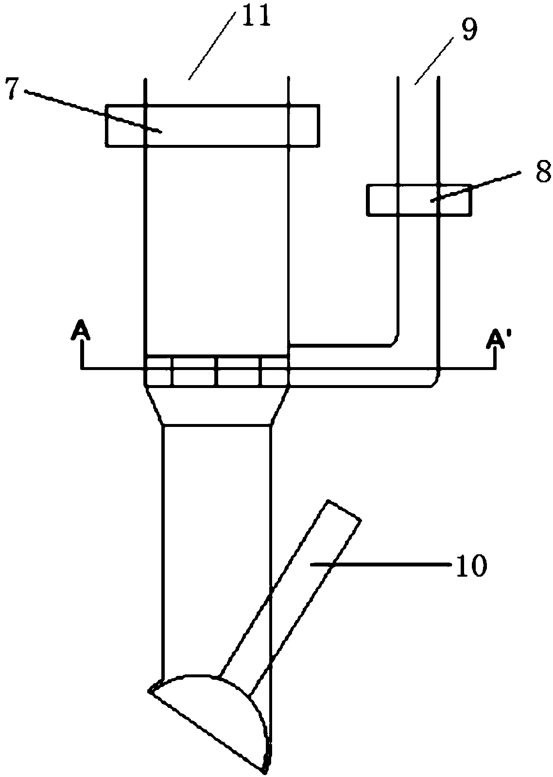Air-assisted gas injector, large-bore gas engine pre-combustion chamber combustion system and method