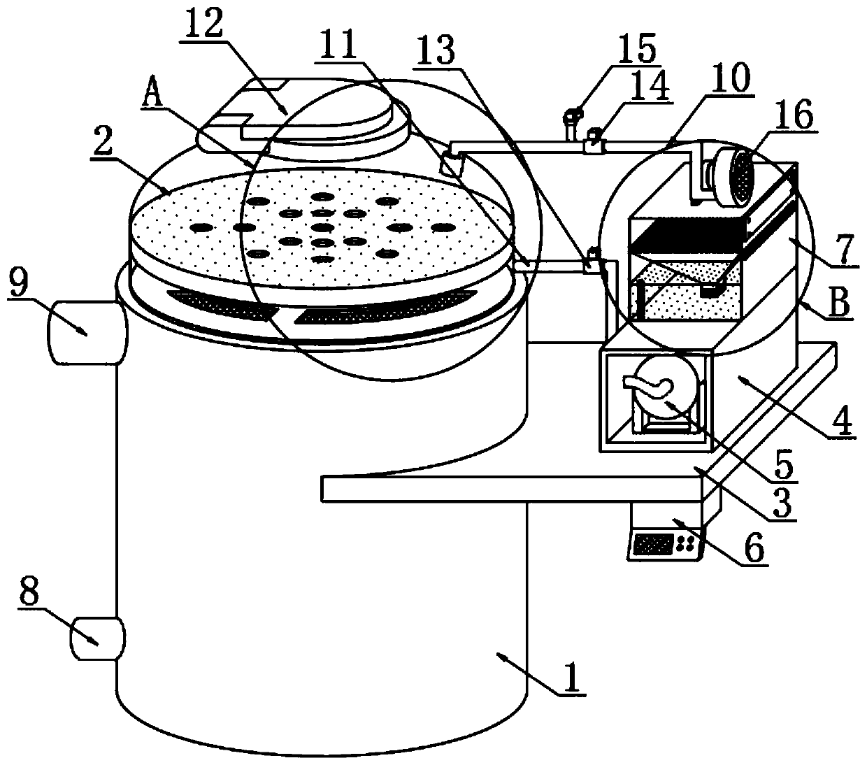 Multi-stage leakage-proof refining system based on gas protection