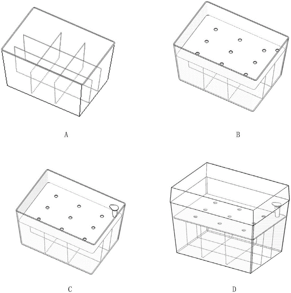 Method for detecting influence of microbes to plant roots and special device for implementing same