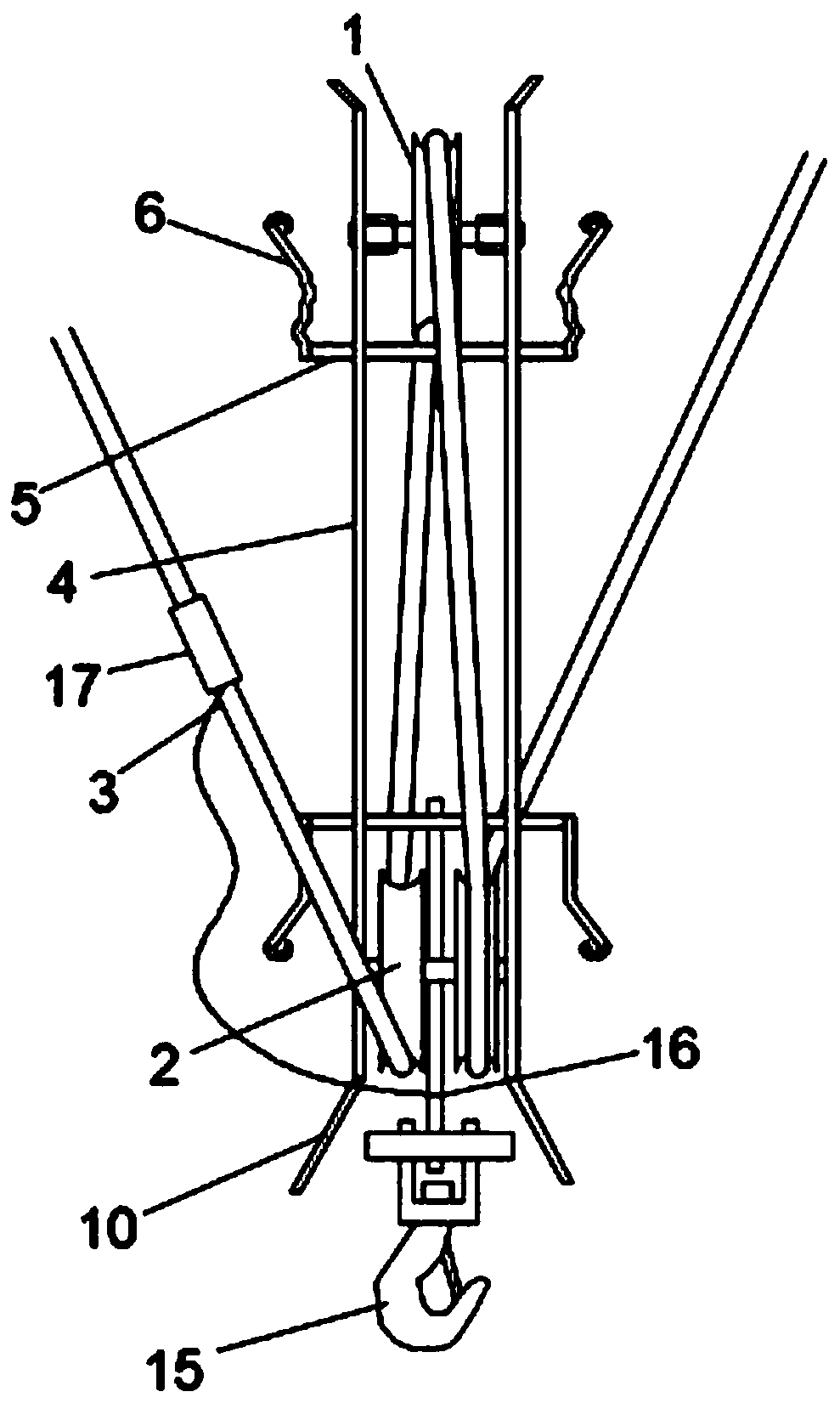 Integrated pulley block