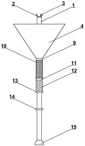 Clothes supporting rod capable of wringing