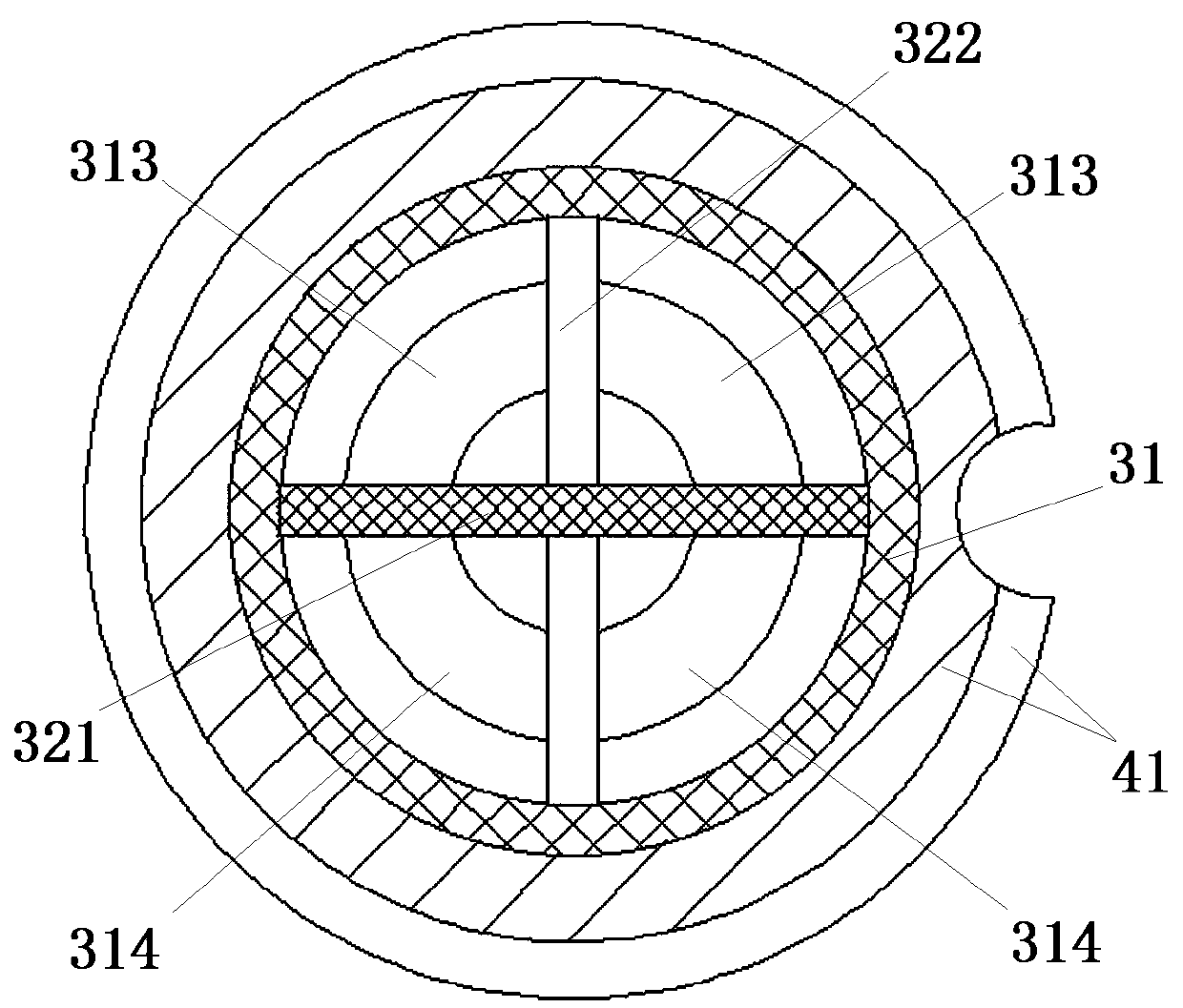 An internal liquid-cooled conductive contact and connector