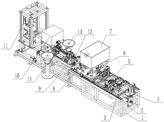 Square pipe anchor floor bearing plate production equipment