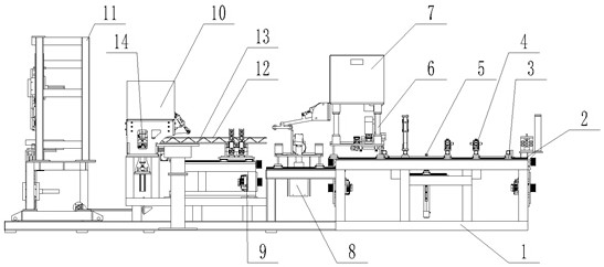 Square pipe anchor floor bearing plate production equipment