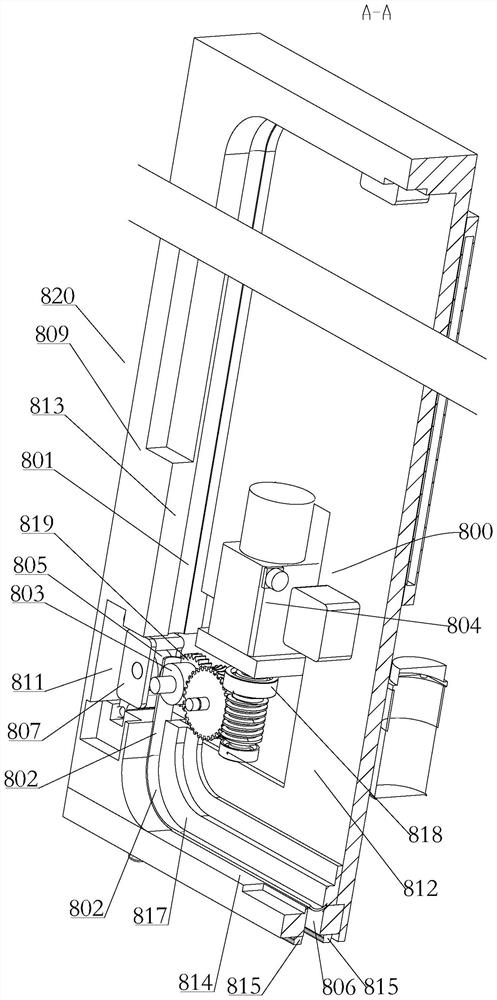 A steel belt drive mechanism and exposure platform for optical inspection of materials outside the cabin