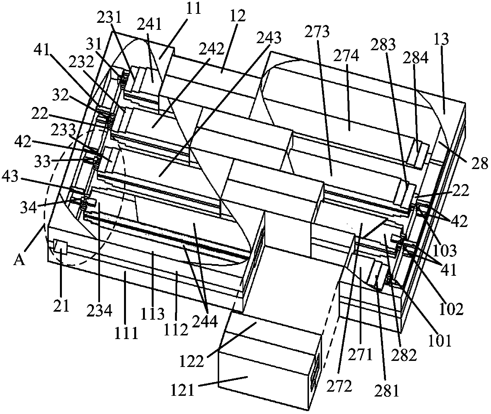 Broadband Operating Waveguide Traveling Wave Power Synthesizing Amplifier