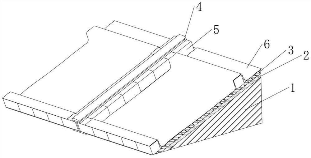 Aeration type concrete protection slope