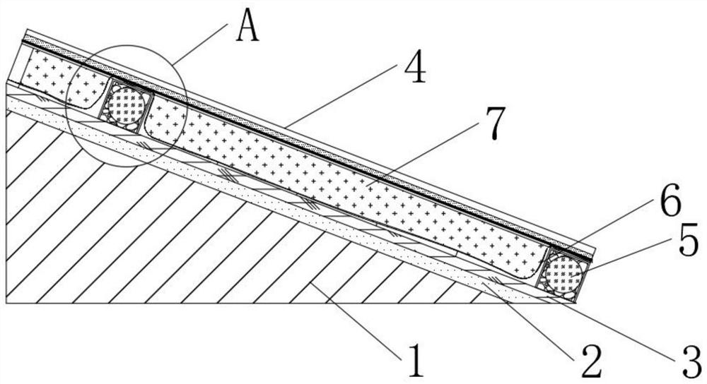 Aeration type concrete protection slope