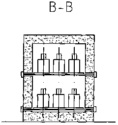 Energy-saving roasting method in formwork investment casting