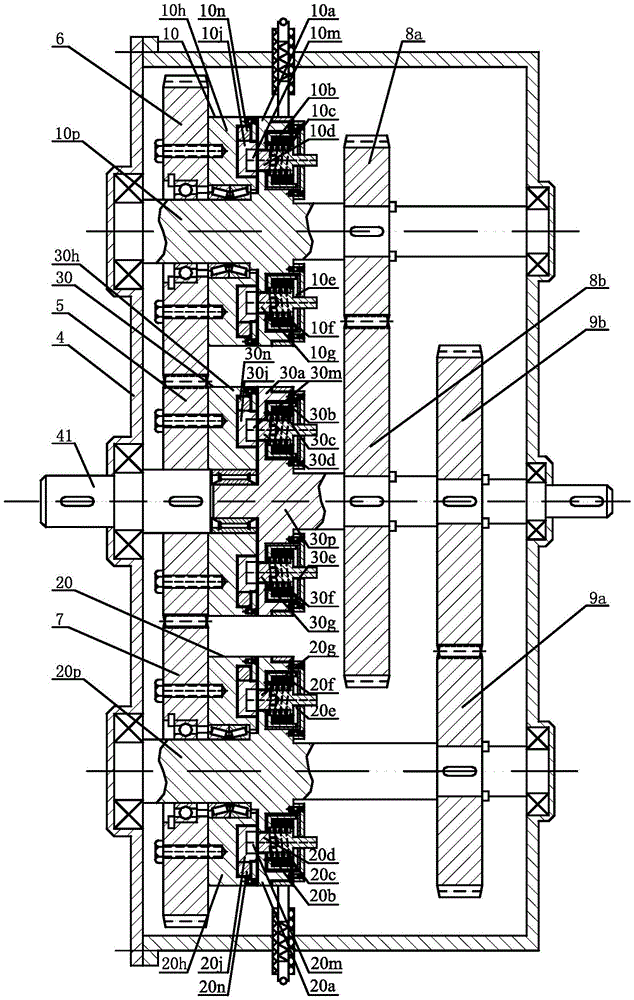 Electric finger pin joint device type three-gear automatic transmission for electric vehicle