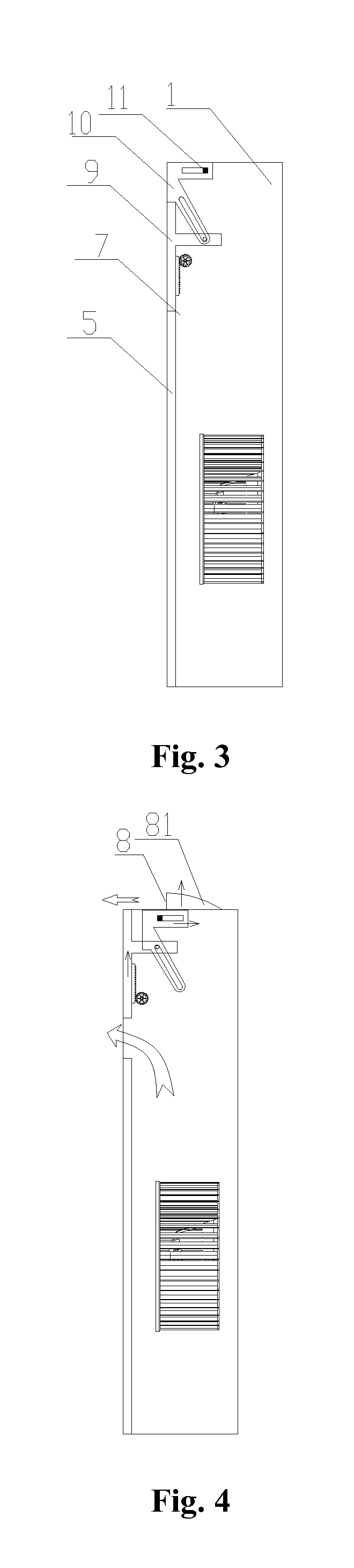 Air discharge structure for packaged air conditioner