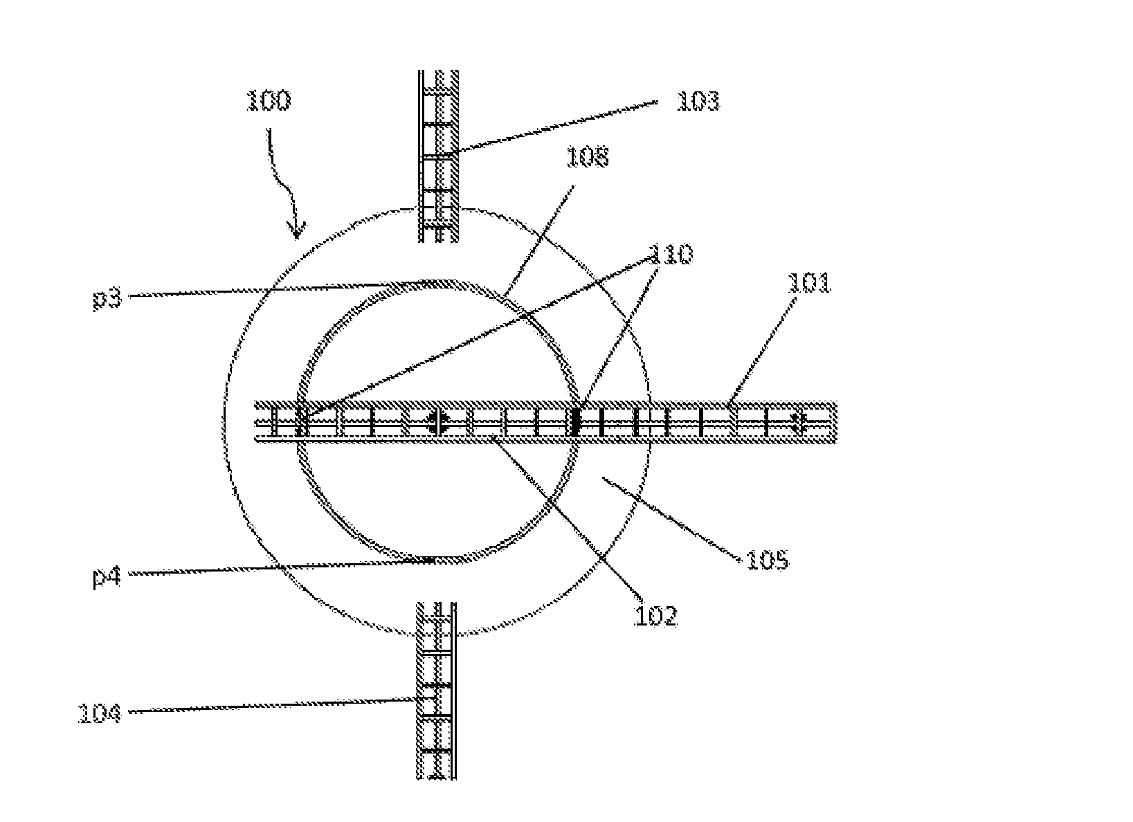 Device for Changing the Direction of Travel of a Rail-Bound Vehicle, Rail-Bound Ride Having Such a Device, and Method for Operating Such a Device