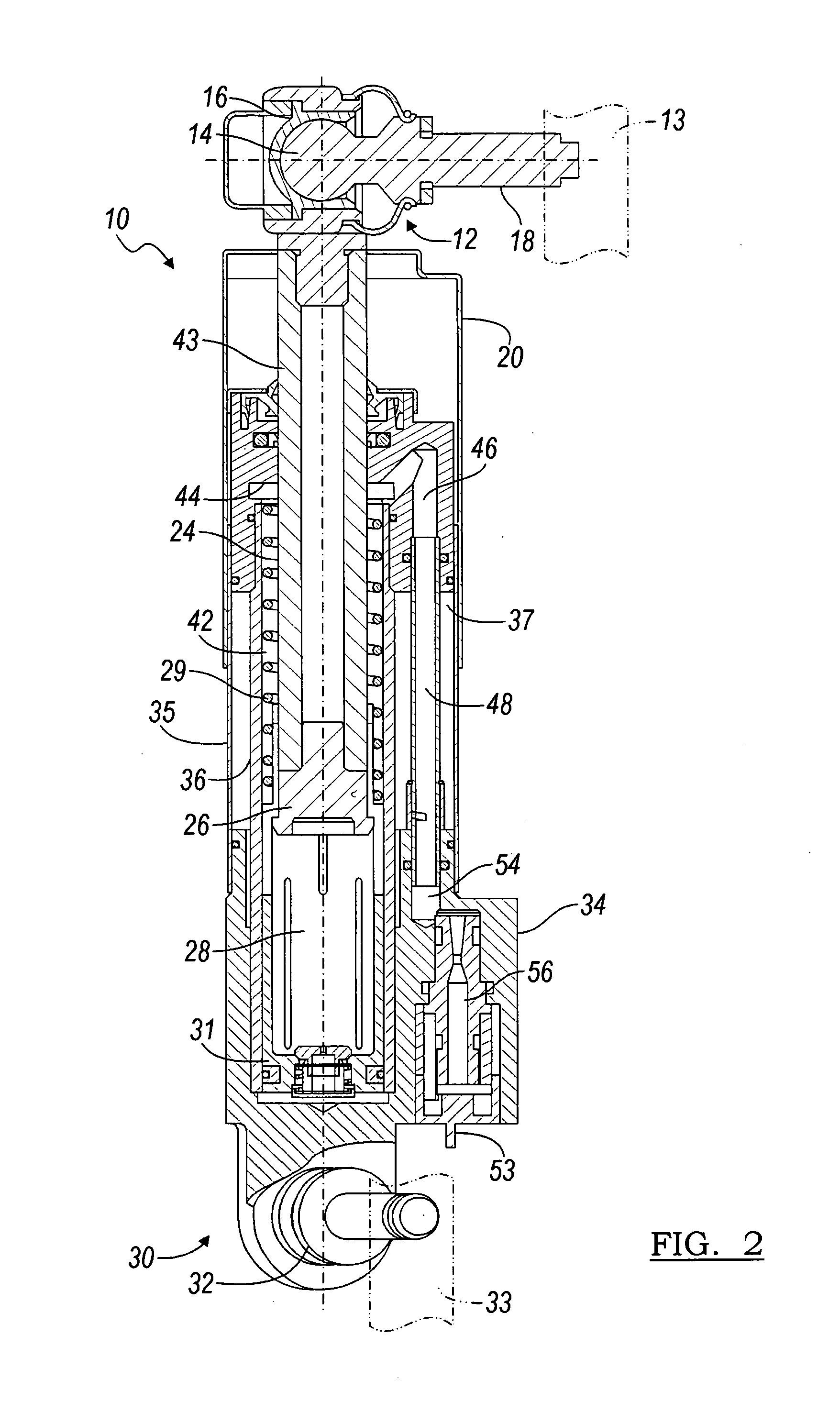 Anti-aeration system for a suspension actuator