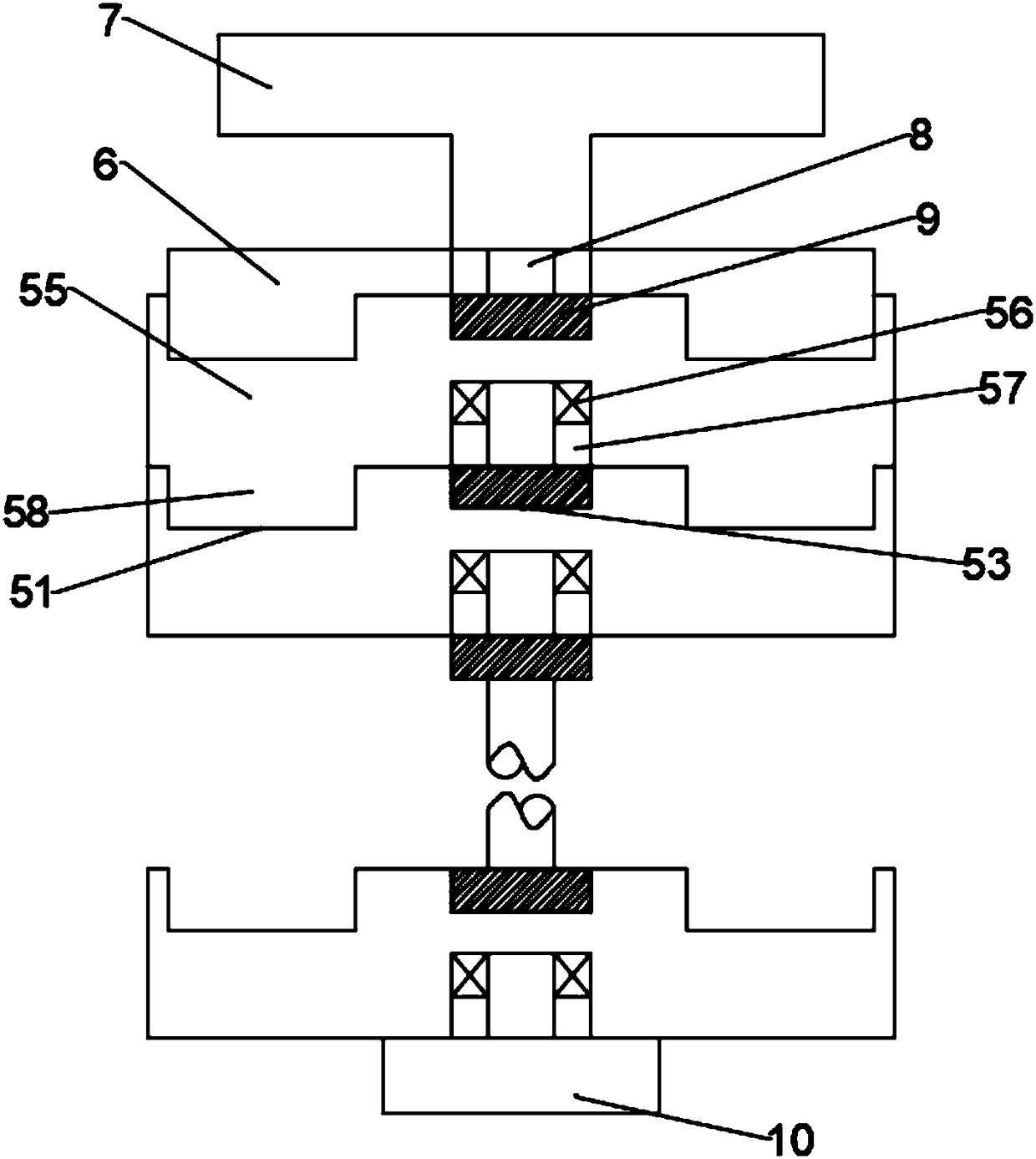 Steel seal printing device for packaging box