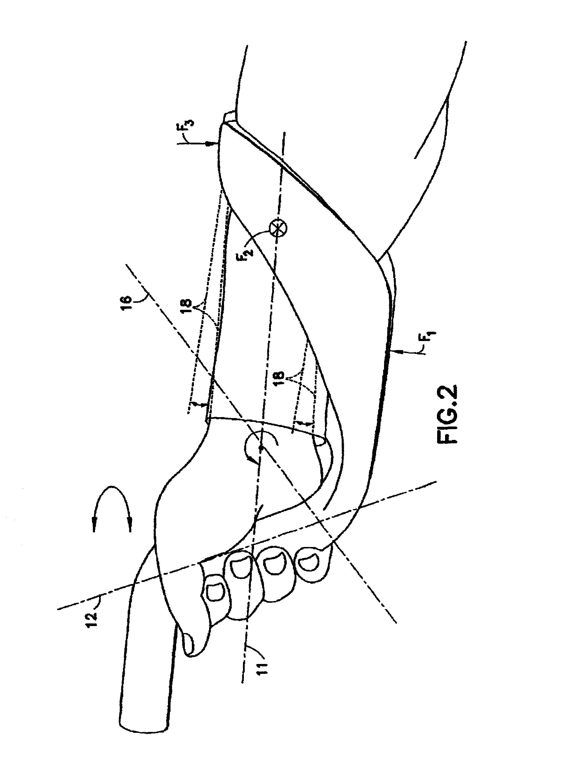 Multiple use handle support for distributing forces
