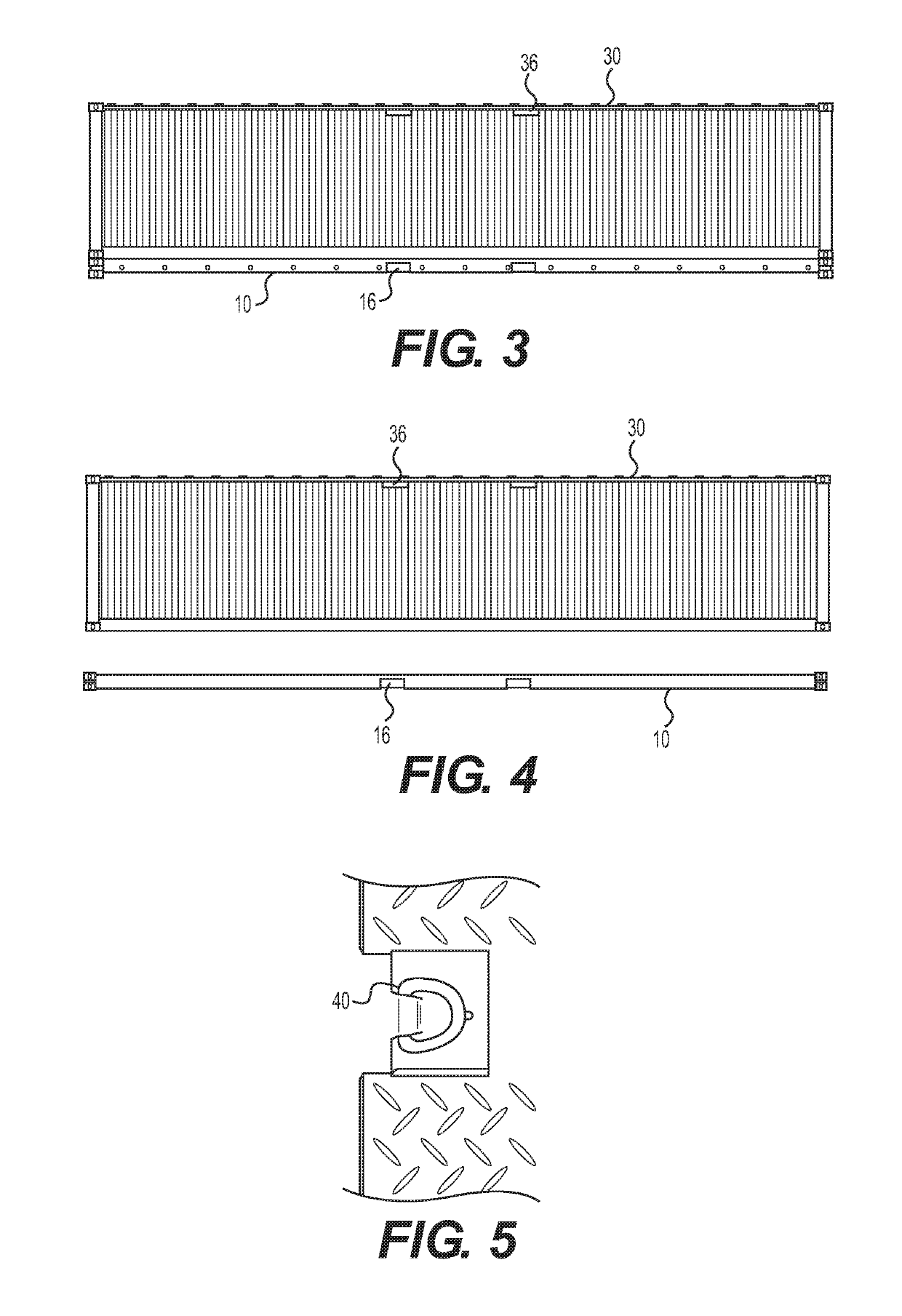 Two piece shipping container as covered flatbed trailer