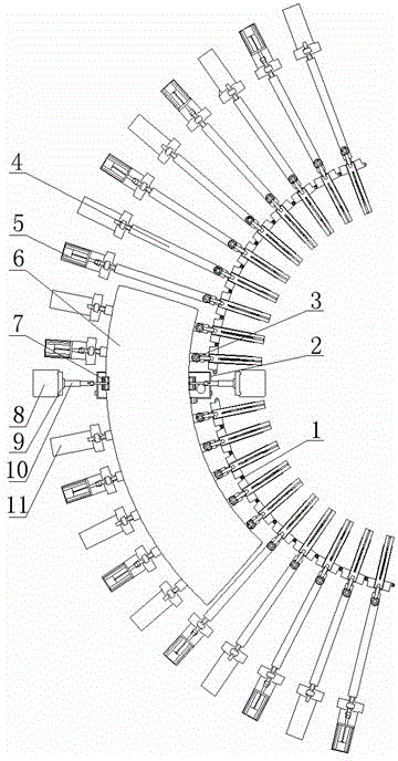 Bent steel tube automatic flaw detection system based on ultrasonic detection