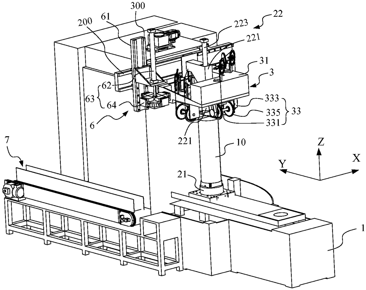 Silicon rod squaring equipment, silicon rod squaring method and flaw piece unloading device