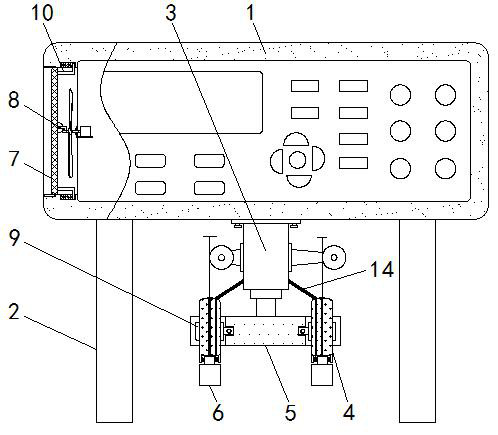 Resistance testing device for IIR digital filter production and testing method of resistance testing device