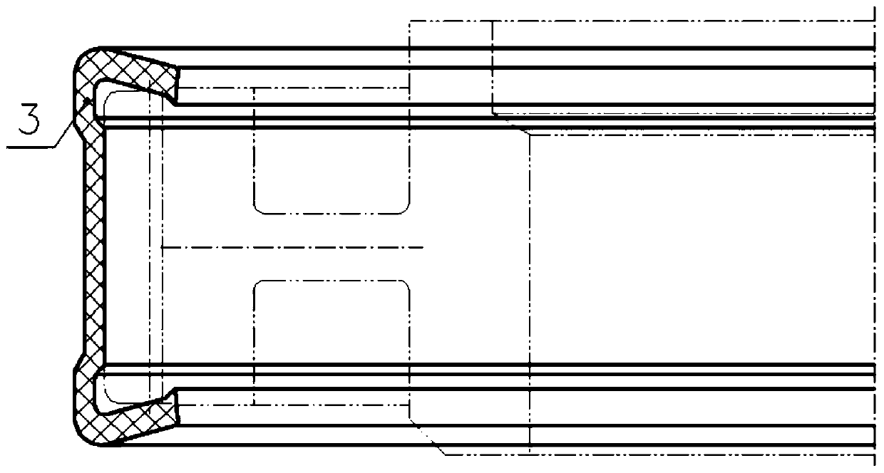 Protection method with sealing structure and sealing protection tool