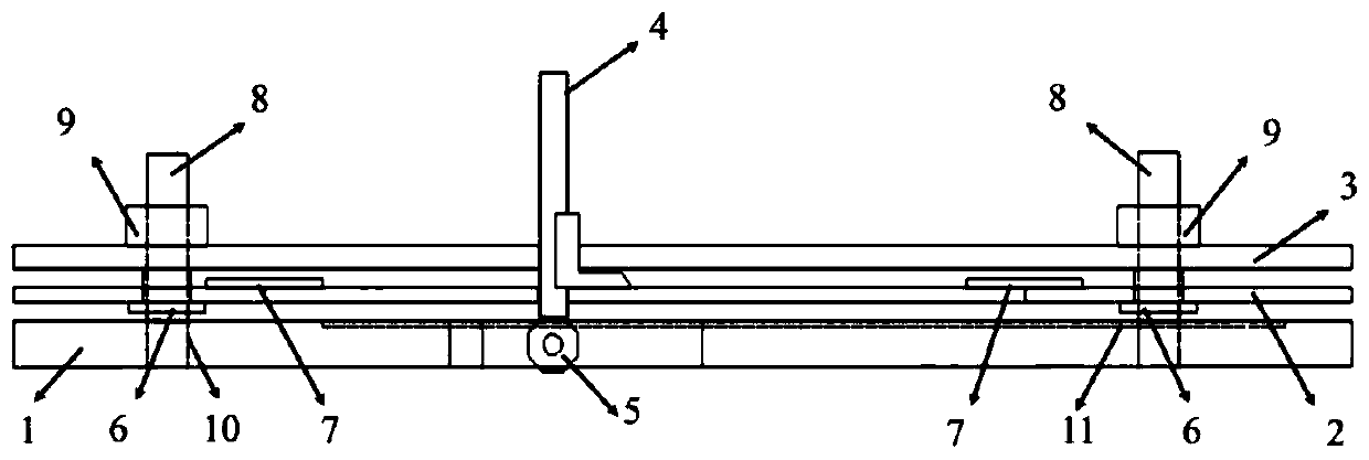 Manufacturing device and manufacturing method of CFRP/steel plate combined test piece