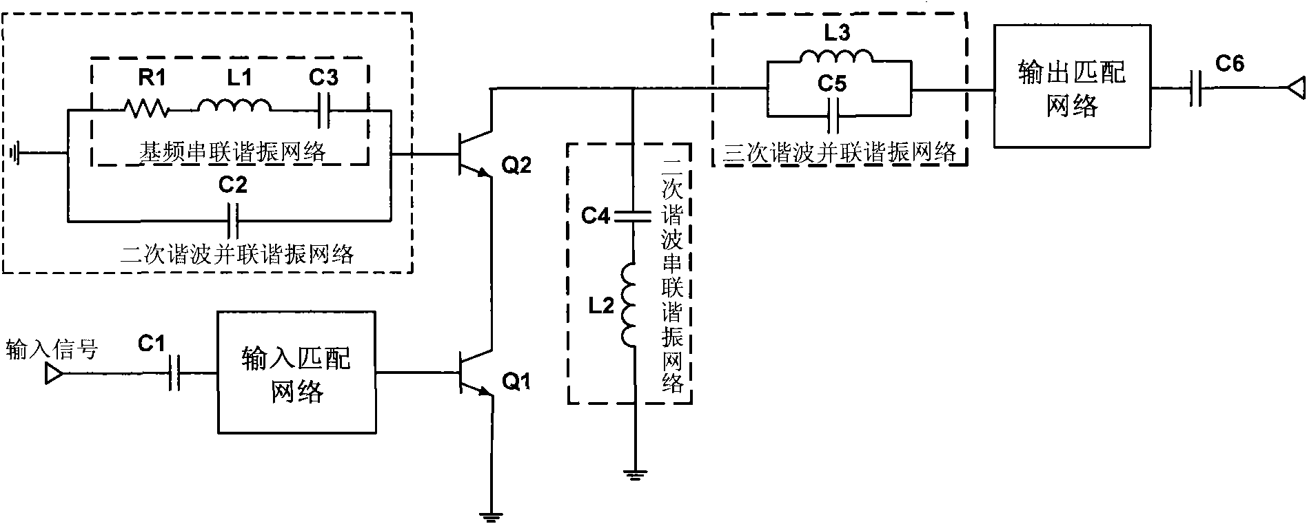 Circuit structure capable of increasing linearity and power added efficiency of power amplifier