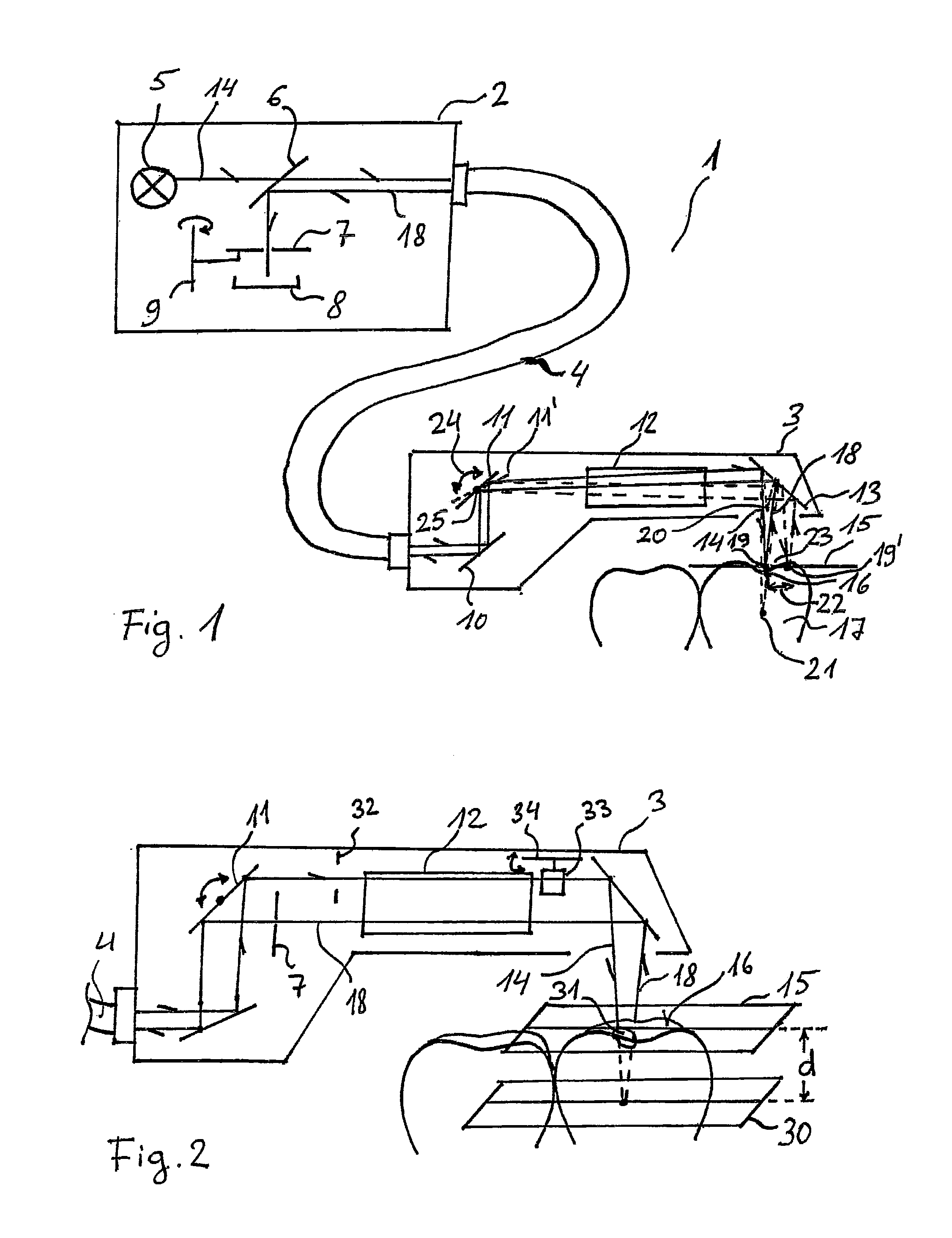 Device and method for optical 3D measurement and for color measurement