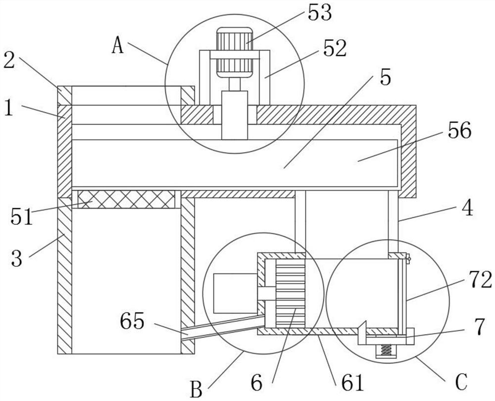 A sludge dewatering and solidifying treatment device for drainage pipes for drainage facilities
