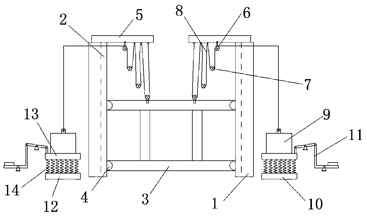 A coal mine transportation gear device